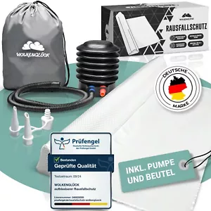 WOLKENGLÜCK® Rausfallschutz Bettschutzgitter für Baby Aufblasbarer Bettschutz - Bild 1 von 8