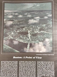 1948 Original Esquire Art Chesley Bonestell painting for BOSTON - Picture 1 of 1