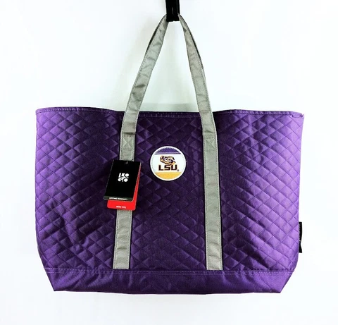 LSU Insulated Cooler Tote 30 Can Picnic Grocery Bag Collegiate NCAA Cover