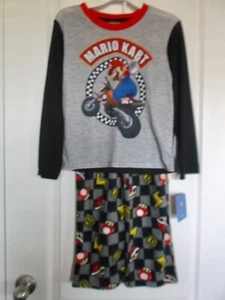 BOYS NINTENDO MARIO KART PAJAMA SET - SIZE 10 - NWT - Picture 1 of 5