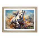 Horse Action Framed Wall Art Poster Canvas Print Picture Home Decor Painting