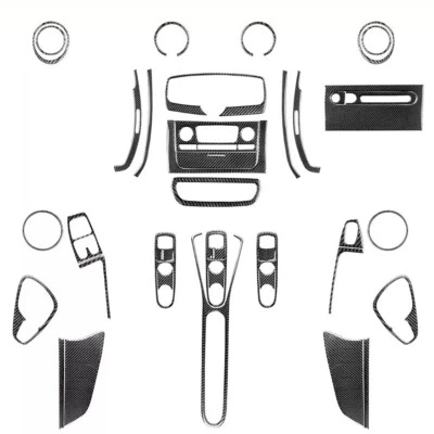 40Pcs Real Carbon Fiber Kits Whole Interior Trim For Smart Fortwo 451 2011-2015 - Image 1 of 4
