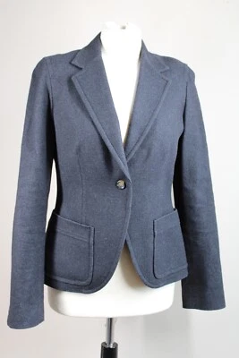 Chaqueta Blazer Martin + Osa 6 Gris Carbón Lana Mezcla Algodón Un Botón Foto 1 de 4