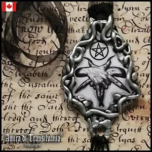 Dark Witch Talisman Amulet Necklace Pendant Hecate Inverted Pentagram Star Pagan - Picture 1 of 24
