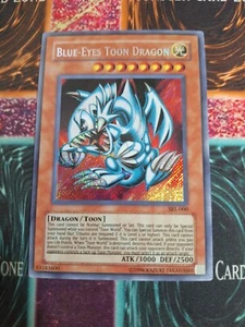 Yu-Gi-Oh! TCG Blue-Eyes Toon Dragon SRL-000 Secret Rare Unlimited Near Mint e5/ - Picture 1 of 4