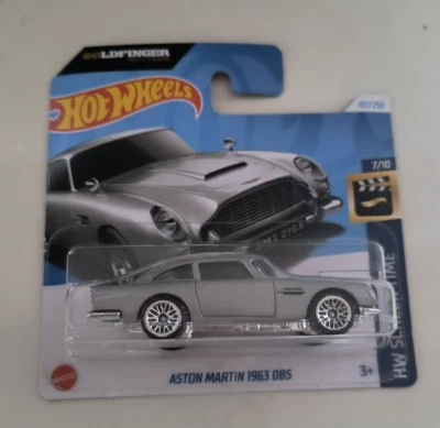HotWheels "007" 60° GOLDFINGER ASTON MARTIN 1963 DB5 2023 107/250 Mattel - Immagine 1 di 2
