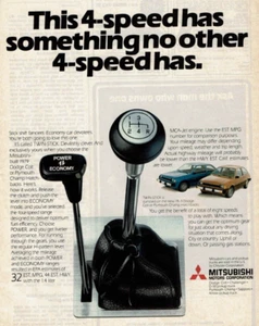 Vintage Print Ad 1979 Mitsubishi Twin-Stick Clutch Dodge Colt Plymouth Champ - Picture 1 of 2