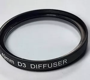 49mm D3 Diffuser Glass Lens Filter 49 mm Diffused Soft Softer Look Diffusion E49 - Picture 1 of 4