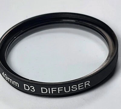 49mm D3 Diffuser Glass Lens Filter 49 mm Diffused Soft Softer Look Diffusion E49 - Image 1 of 4