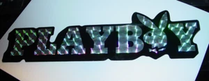 PLAYBOY BUNNY VINTAGE 1970's PRISM DECAL BUMPER STICKER 3" x 11.5" NOS -Black - Picture 1 of 2