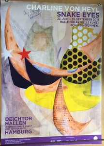 Charline von Heyl Signiert Ausstellung Poster Unterschrift Signatur Autogramm - Bild 1 von 3