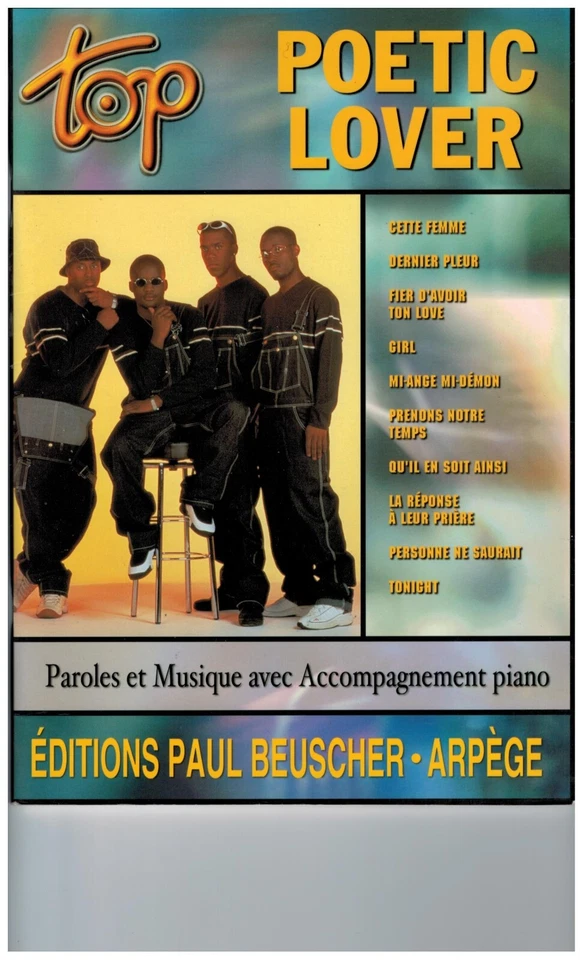 PARTITIONS TOP POETIC LOVER  . PIANO /VOIX / GUITARE - Photo 1/3