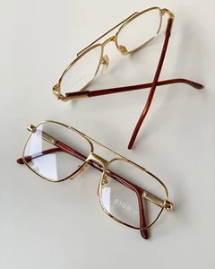 Gafas doradas Christian Diors - Imagen 1 de 3
