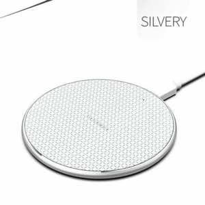 10W Max Wireless Fast Charger Charging Pad for Samsung Phone Buds iPhone AirPods - Picture 1 of 6