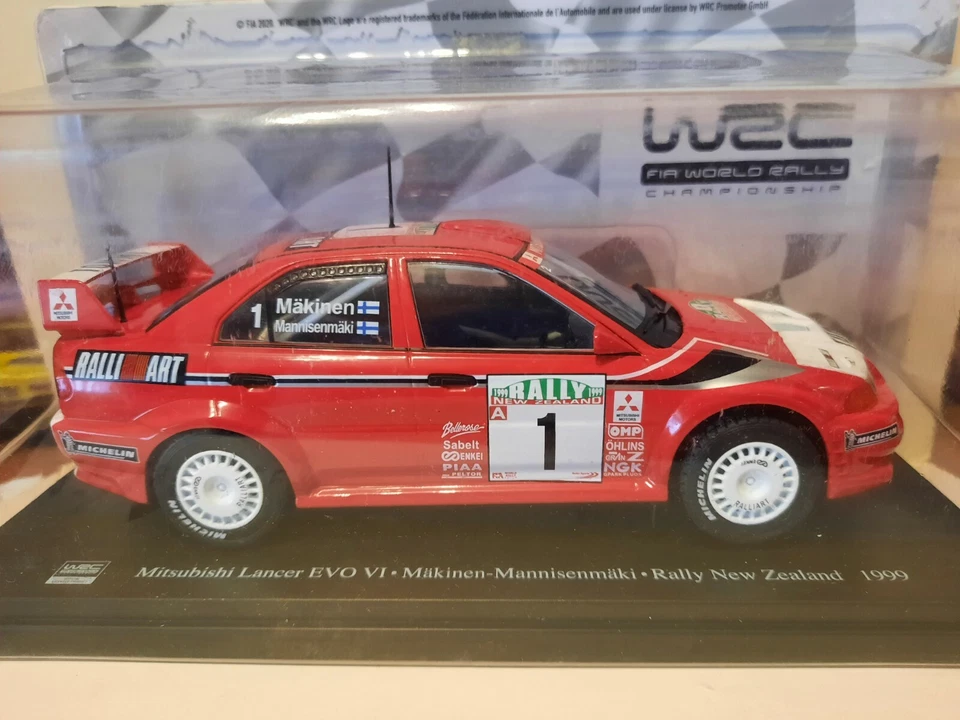 Altaya Mitsubishi Lancer EVO VI #1 Makinen rally New Zealand 1999 1/24 - Immagine 1 di 2