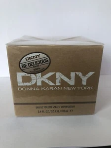 DKNY BE DELICIOUS MEN BY DONNA KARAN 100ML EDT SPRAY, RARE AND DISCONTINUED - Picture 1 of 1