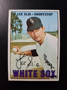 LEE ELIA 1967 TOPPS BASEBALL CARD # 406 CHICAGO WHITE SOX