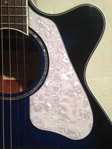 AEG10ii Custom Pickguard 4-ply White Pearl for Ibanez Acoustic Guitar Project - Picture 1 of 7