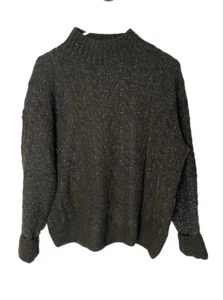 Suéter SCOTCH & SODA AMSTERDAM Para Mujer Talla M Mezcla de Lana Simulado Cuello Alto Marrón - Imagen 1 de 10