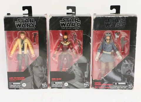 Hasbro Star Wars The Black Series Luke Skywalker, Zorii Bliss, Cassian Andor Cover