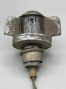 Antique Perko WINGED STERN POLE LIGHT- GARWOOD HACKER CHRIS CRAFT-RARE - BRASS - Picture 1 of 8