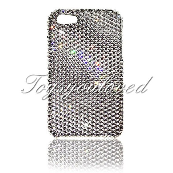 FUNDA TRASERA BLING CRISTAL TRANSPARENTE PARA IPHONE 7 8 4.7 Hecha con ELEMENTOS SWAROVSKI Foto 1 de 1