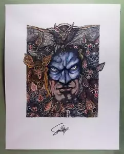 "BATS"" BATMAN IMPRESIÓN ARTÍSTICA ORIGINAL por SMITTY (FIRMADA por el ARTISTA) * - Imagen 1 de 1