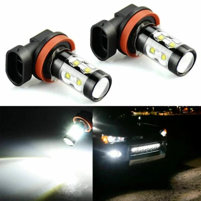 For Toyota RAV4 2006-2019 LED Fog Driving Light H11 6000K White Bright Bulbs - Image 1 of 4