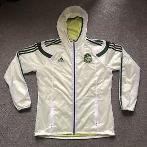 Portland Timbers MLS Men Jacket Hoodie L Adidas Full Zip Soccer Windbreaker - Picture 1 of 7