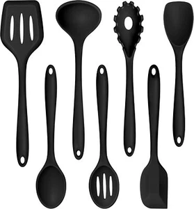 7pc Silicone Cooking Utensil Set, Nonstick Dishwasher Safe - Picture 1 of 7