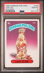 PSA 10 GEM MNT 1986 Topps Garbage Pail Kids OS4 128b LOW CAL Series 4 - Picture 1 of 2