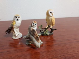 Drei kleine Schleiereulen Figuren in neuwertigem Zustand! - Bild 1 von 2