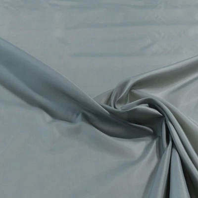 Futter-Stoff Taft mit Glanz Dekostoff Unterfütterung Umhangstoff Grau Meterware - Bild 1 von 3