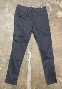 Arcteryx Pantaloni Parapetto Donna 4 Grigio Nylon Cargo Escursionismo Gorpcore Outdoor Gussett - Foto 1 di 8