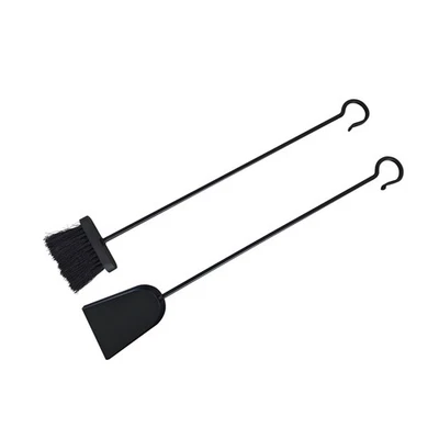 Set di pulizia camino Scopa e Paletta Attrezzi per camino - Immagine 1 di 4