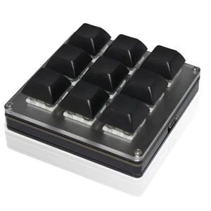 Anpassbare Kabellose Tastatur mit 9 Tasten, 2,4 G USB, Bluetooth, Tri-Mode-2221 - Bild 1 von 8