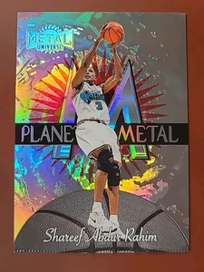 1997 Planet Metal Shareef Abdur Rahim *CRIMP Error* Rare Card #9 - Picture 1 of 12