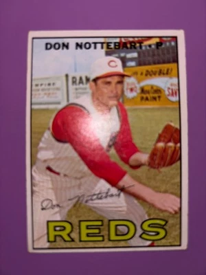 1967 Topps #269 Reds Don Nottebart Baseball Card VG-EX - Image 1 of 2