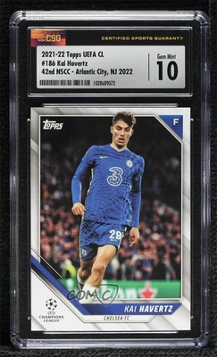 2021-22 Topps UCL Collection Kai Havertz #186 CSG 10 Gem Mint - Image 1 of 2