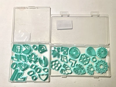 Clay cutters Polymer Clay Tools 32 Shapes flower leaf - Image 1 of 3