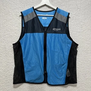 Amazon Luly Yang Safety Driver Reflective Uniform Blue Vest Size M/L - Picture 1 of 16