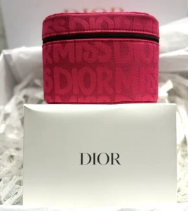 Miss Dior Pink Makeup Pouch Case w/ DIOR Box & Tissue Paper - Picture 1 of 5