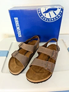 Birkenstock Milano braune Leder Sandalen mit Fersenriemen, Größe 40 EU - Bild 1 von 5