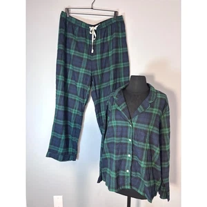 Conjunto de pijama de franela a cuadros Banana Republic para hombre parte superior inferior talla XL - Imagen 1 de 8