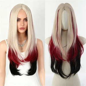 Professional Straight Wigs Heat Resistant Synthetic Hairpiece With Natural - Picture 1 of 8