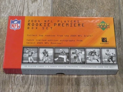 2004 Upper Deck NFL Players Rookie Premiere Box Set Complete 31 Cards - Image 1 of 4