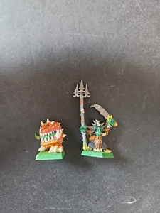 Warhammer Fantasy Citadel Night Goblin Skarsnik and Gobbla The Old World Metal - Picture 1 of 10
