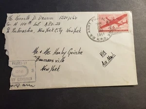 APO 28 CHISLEDON, ENGLAND, UK 1944 Censored WWII Army Cover 110th Infantry - Picture 1 of 2