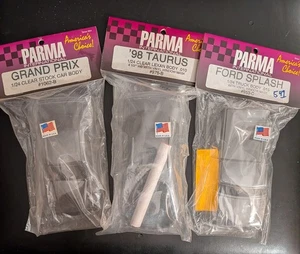 Vintage NOS  1/24 Parma slot cars, Lexan Clear Unpainted Bodies, Set Of 3 Styles - Picture 1 of 12