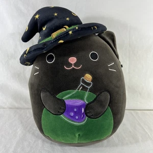 Squishmallow Cleo The Black Cat Witch Hat Potion Halloween 16” 2023 - Picture 1 of 7